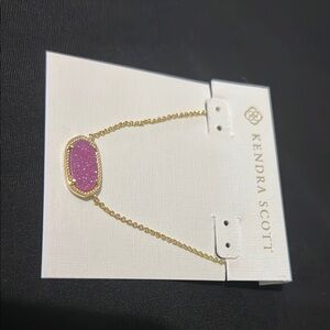 Kendra Scott Gold and Pink Necklace